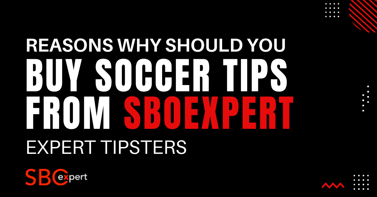 Reasons Why Should You Buy Soccer Tips From Sboexpert Tipsters